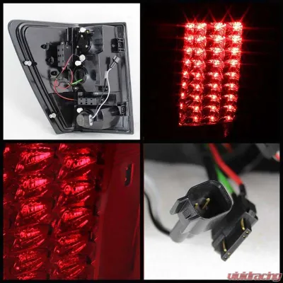 Spyder Auto Red Clear LED Taillights for Jeep Grand Cherokee 2007-2010 - ALT-YD-JGC07-LED-RC
