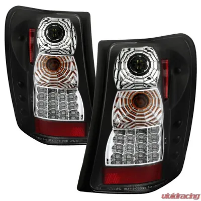 Spyder Auto LED Black Tail Lights Version 2 for Jeep Grand Cherokee 1999-2004 - ALT-YD-JGC99-LED-BK-G2