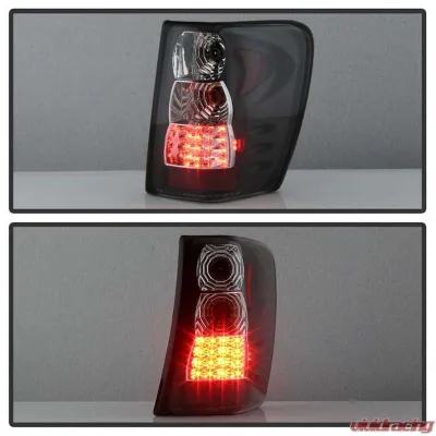 Spyder Auto LED Black Tail Lights Version 2 for Jeep Grand Cherokee 1999-2004 - ALT-YD-JGC99-LED-BK-G2