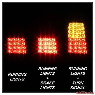 Spyder Auto LED Black Tail Lights for Jeep Grand Cherokee 1999-2004, Custom Fit - ALT-YD-JGC99-LED-BK