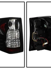 Spyder Auto LED Black Tail Lights for Jeep Grand Cherokee 1999-2004, Custom Fit                                     - ALT-YD-JGC99-LED-BK - Image 2