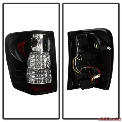 Spyder Auto LED Black Tail Lights for Jeep Grand Cherokee 1999-2004, Custom Fit - ALT-YD-JGC99-LED-BK