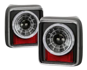 Spyder Auto Full LED Tail Light Sequential Turn Signal Black for Jeep Wrangler 2019-2020