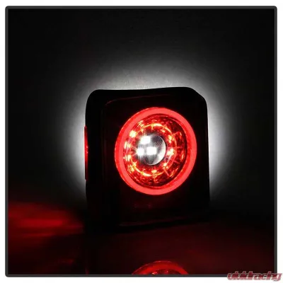 Spyder Auto Full LED Tail Light Sequential Turn Signal Black for Jeep Wrangler 2019-2020 - ALT-YD-JW19-SEQ-BK
