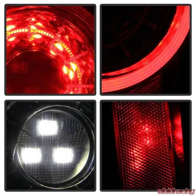 Spyder Auto Full LED Tail Light Sequential Turn Signal Black for Jeep Wrangler 2019-2020 - ALT-YD-JW19-SEQ-BK