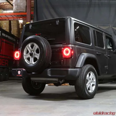 Spyder Auto Full LED Tail Light Sequential Turn Signal Black for Jeep Wrangler 2019-2020 - ALT-YD-JW19-SEQ-BK