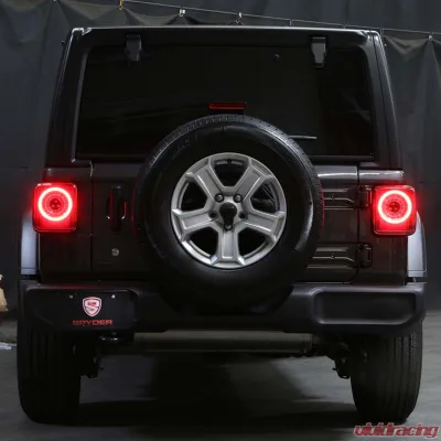 Spyder Auto Full LED Tail Light Sequential Turn Signal Black for Jeep Wrangler 2019-2020 - ALT-YD-JW19-SEQ-BK