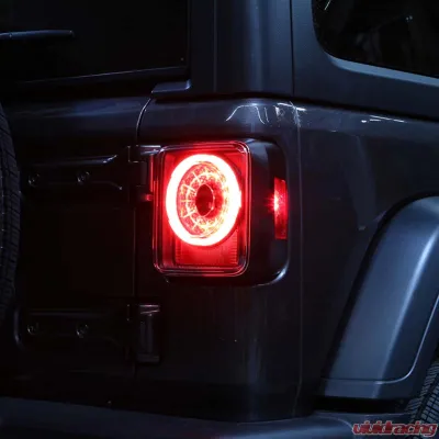 Spyder Auto Full LED Tail Light Sequential Turn Signal Black for Jeep Wrangler 2019-2020 - ALT-YD-JW19-SEQ-BK