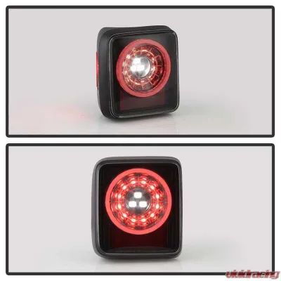 Spyder Auto Full LED Tail Light Sequential Turn Signal Black Smoke for Jeep Wrangler 2019-2020 - ALT-YD-JW19-SEQ-BSM