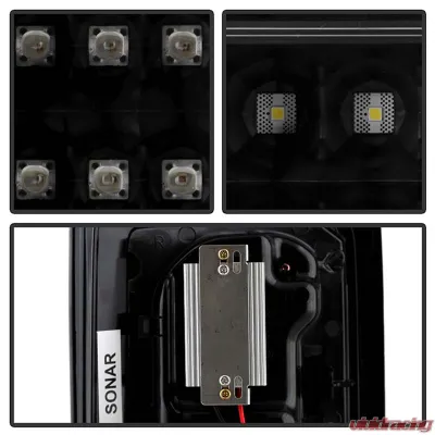 Spyder Auto Black Smoke LED Taillights for Jeep Wrangler 2007-2015, ALT-YD-JWA07-LED-BSM - ALT-YD-JWA07-LED-BSM