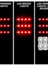 Spyder Auto Black Smoke LED Taillights for Jeep Wrangler 2007-2015, ALT-YD-JWA07-LED-BSM                                     - ALT-YD-JWA07-LED-BSM - Image 8