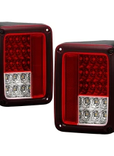 Spyder Auto Red Clear LED Taillights for Jeep Wrangler 2007-2015, ALT-YD-JWA07-LED-RC                                     - ALT-YD-JWA07-LED-RC - Image 8