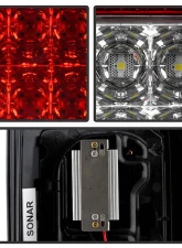Spyder Auto Red Clear LED Taillights for Jeep Wrangler 2007-2015, ALT-YD-JWA07-LED-RC                                     - ALT-YD-JWA07-LED-RC - Image 3