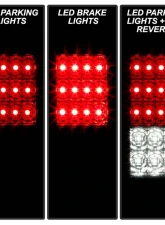 Spyder Auto Red Clear LED Taillights for Jeep Wrangler 2007-2015, ALT-YD-JWA07-LED-RC                                     - ALT-YD-JWA07-LED-RC - Image 8