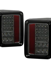 Spyder Auto Smoke LED Taillights for Jeep Wrangler 2007-2015, ALT-YD-JWA07-LED-SM                                     - ALT-YD-JWA07-LED-SM - Image 8