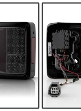 Spyder Auto Smoke LED Taillights for Jeep Wrangler 2007-2015, ALT-YD-JWA07-LED-SM                                     - ALT-YD-JWA07-LED-SM - Image 2