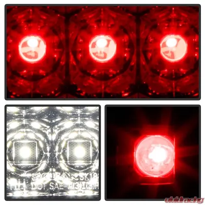 Spyder Auto Smoke LED Taillights for Jeep Wrangler 2007-2015, ALT-YD-JWA07-LED-SM - ALT-YD-JWA07-LED-SM