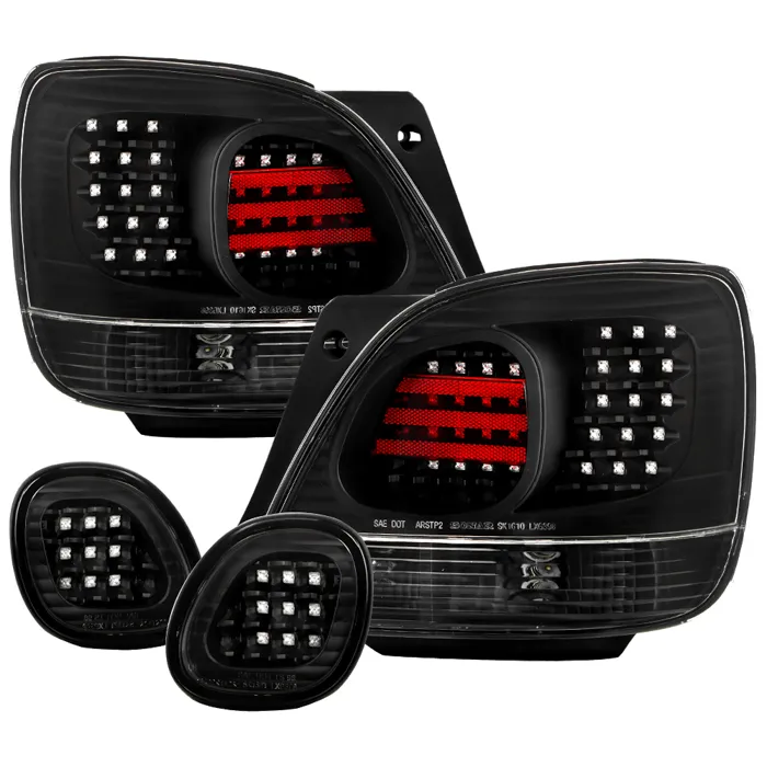 Spyder Auto 4pcs LED Tail Lights with Trunk Pcs Black Lexus GS300