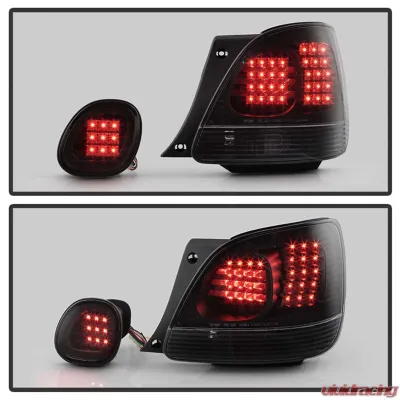 Spyder Auto 4pcs LED Tail Lights Black for Lexus GS300 GS400 1998-2005 - ALT-YD-LGS98-LED-BK