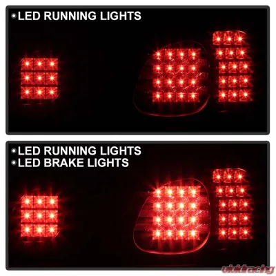 Spyder Auto 4pcs LED Tail Lights Black for Lexus GS300 GS400 1998-2005 - ALT-YD-LGS98-LED-BK