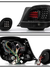 Spyder Auto 4pcs LED Tail Lights Black for Lexus GS300 GS400 1998-2005                                     - ALT-YD-LGS98-LED-BK - Image 2