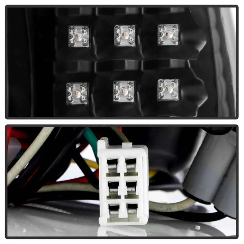 Spyder Auto 4pcs LED Tail Lights with Trunk Pcs Black Lexus GS300