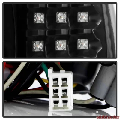 Spyder Auto 4pcs LED Tail Lights Black for Lexus GS300 GS400 1998-2005 - ALT-YD-LGS98-LED-BK