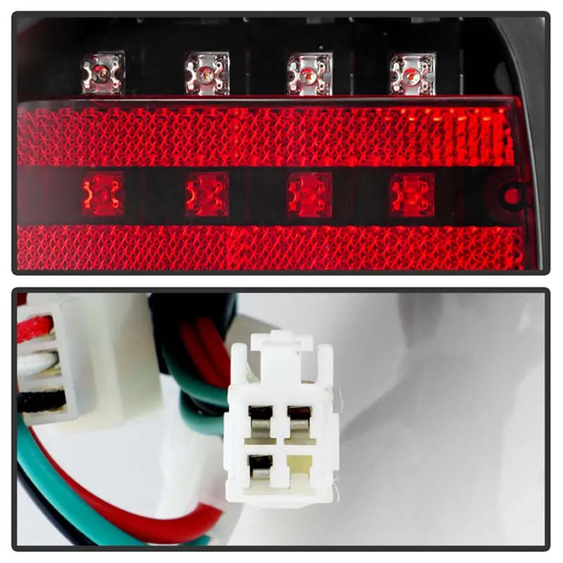 Spyder Auto 4pcs LED Tail Lights with Trunk Pcs Black Lexus