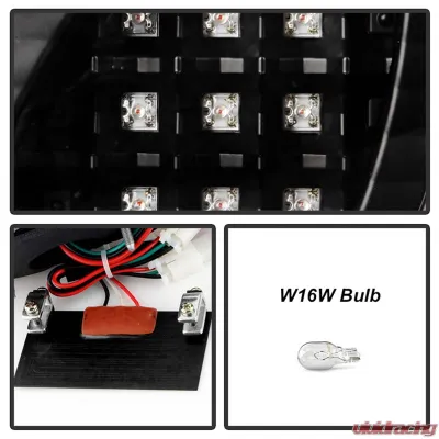Spyder Auto 4pcs LED Tail Lights Black for Lexus GS300 GS400 1998-2005 - ALT-YD-LGS98-LED-BK