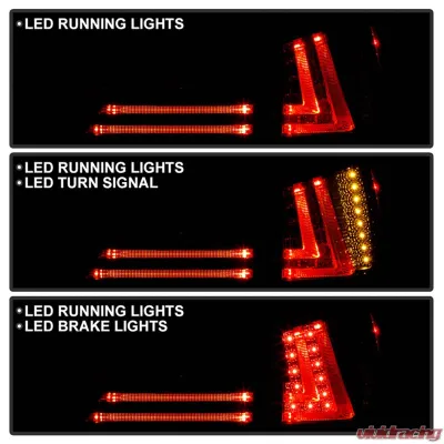 Spyder Auto Black Smoke LED Taillights for Lexus IS250 1996-2008, ALT-YD-LIS06-LED-BSM - ALT-YD-LIS06-LED-BSM