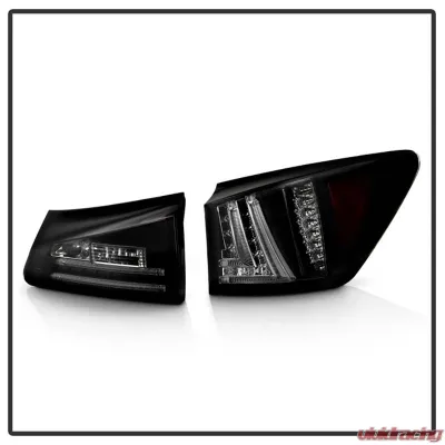 Spyder Auto Black Smoke LED Taillights for Lexus IS250 1996-2008, ALT-YD-LIS06-LED-BSM - ALT-YD-LIS06-LED-BSM