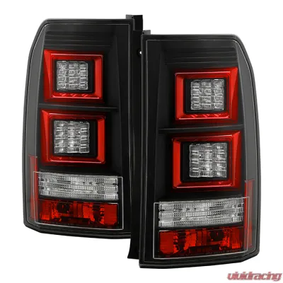 Spyder Auto Black LED Light Bar Taillights for Land Rover Discovery 3 LR3 2005-2009 - ALT-YD-LRD05-LED-BK