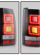Spyder Auto Black LED Light Bar Taillights for Land Rover Discovery 3 LR3 2005-2009                                     - ALT-YD-LRD05-LED-BK - Image 9