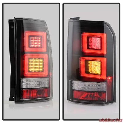 Spyder Auto Black LED Light Bar Taillights for Land Rover Discovery 3 LR3 2005-2009 - ALT-YD-LRD05-LED-BK