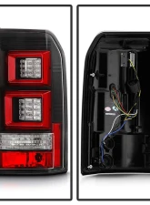 Spyder Auto Black LED Light Bar Taillights for Land Rover Discovery 3 LR3 2005-2009                                     - ALT-YD-LRD05-LED-BK - Image 2