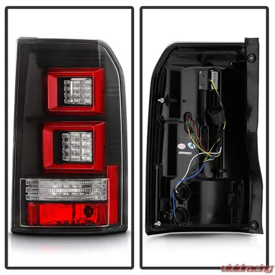 Spyder Auto Black LED Light Bar Taillights for Land Rover Discovery 3 LR3 2005-2009 - ALT-YD-LRD05-LED-BK