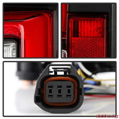 Spyder Auto Black LED Light Bar Taillights for Land Rover Discovery 3 LR3 2005-2009 - ALT-YD-LRD05-LED-BK