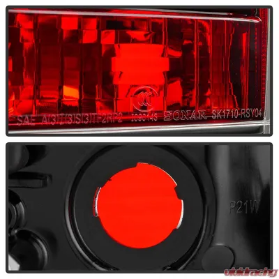 Spyder Auto Black LED Light Bar Taillights for Land Rover Discovery 3 LR3 2005-2009 - ALT-YD-LRD05-LED-BK