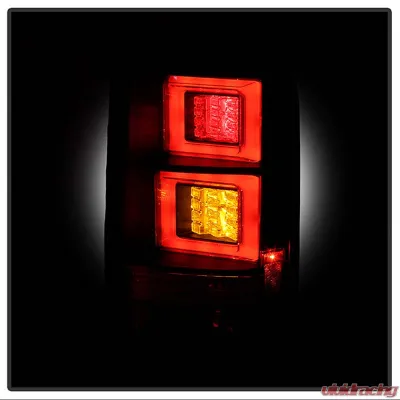 Spyder Auto Black LED Light Bar Taillights for Land Rover Discovery 3 LR3 2005-2009 - ALT-YD-LRD05-LED-BK
