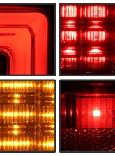 Spyder Auto Black LED Light Bar Taillights for Land Rover Discovery 3 LR3 2005-2009                                     - ALT-YD-LRD05-LED-BK - Image 8