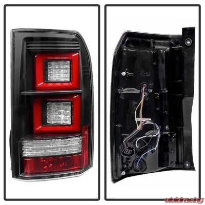 Spyder Auto Black LED Light Bar Taillights for Land Rover Discovery LR4 2010-2014 - ALT-YD-LRDLR410-LBLED-BK