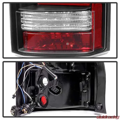 Spyder Auto Black LED Light Bar Taillights for Land Rover Discovery LR4 2010-2014 - ALT-YD-LRDLR410-LBLED-BK