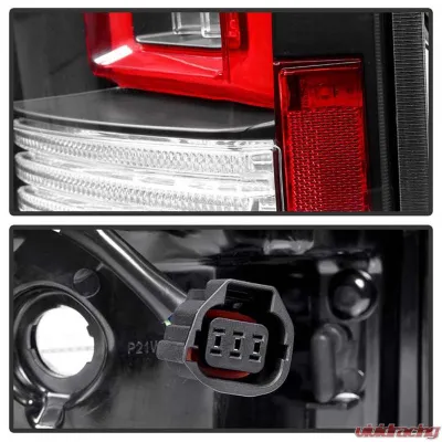 Spyder Auto Black LED Light Bar Taillights for Land Rover Discovery LR4 2010-2014 - ALT-YD-LRDLR410-LBLED-BK