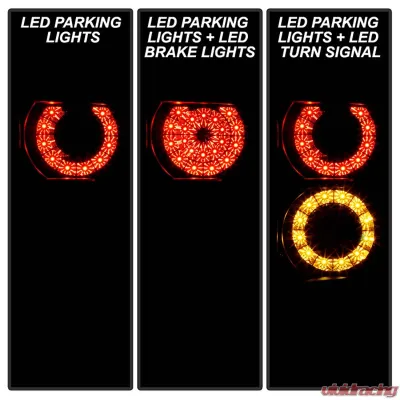 Spyder Auto Black LED Taillights for Land Rover Range Rover HSE 2003-2005 - ALT-YD-LRRRH03-LED-BK