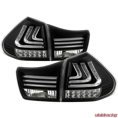 Spyder Auto Black LED Taillights for Lexus RX350 2007-2009, ALT-YD-LRX04-LED-BK - ALT-YD-LRX04-LED-BK