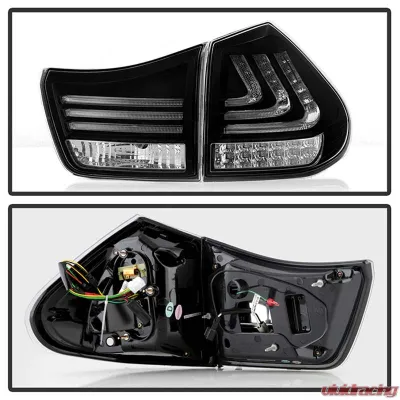 Spyder Auto Black LED Taillights for Lexus RX350 2007-2009, ALT-YD-LRX04-LED-BK - ALT-YD-LRX04-LED-BK