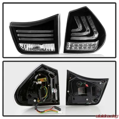 Spyder Auto Black LED Taillights for Lexus RX350 2007-2009, ALT-YD-LRX04-LED-BK - ALT-YD-LRX04-LED-BK
