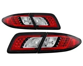 Spyder Auto 4-Door LED Black Tail Lights for Mazda 6 2003-2005, ALT-YD-M603-LED-BK