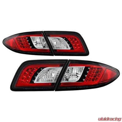 Spyder Auto 4-Door LED Black Tail Lights for Mazda 6 2003-2005, ALT-YD-M603-LED-BK - ALT-YD-M603-LED-BK