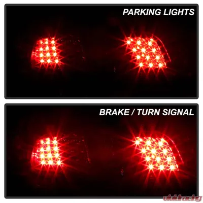 Spyder Auto 4-Door LED Black Tail Lights for Mazda 6 2003-2005, ALT-YD-M603-LED-BK - ALT-YD-M603-LED-BK
